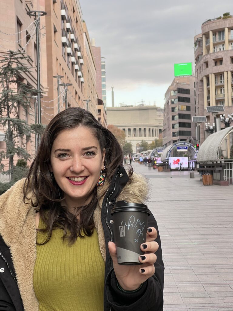 Coffee from Coffee House with my name in Armenian. 2023