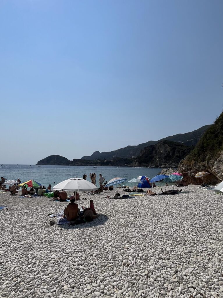 Rovinia Beach, Corfu, July 2024